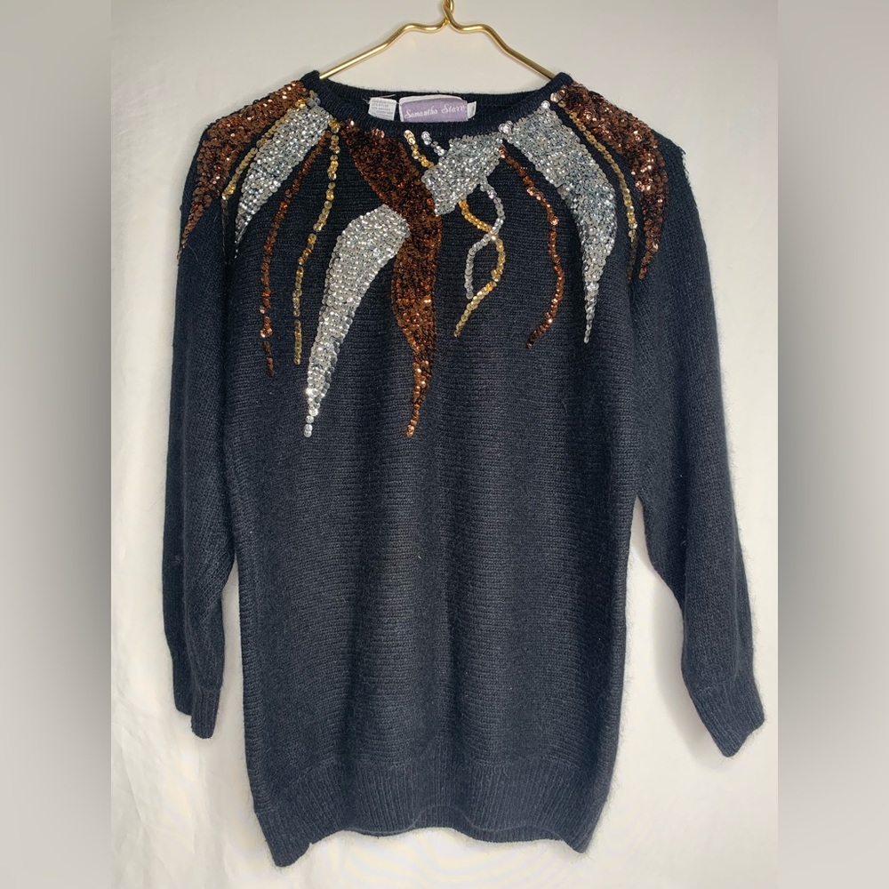 Vintage Sequin Sweater Size S